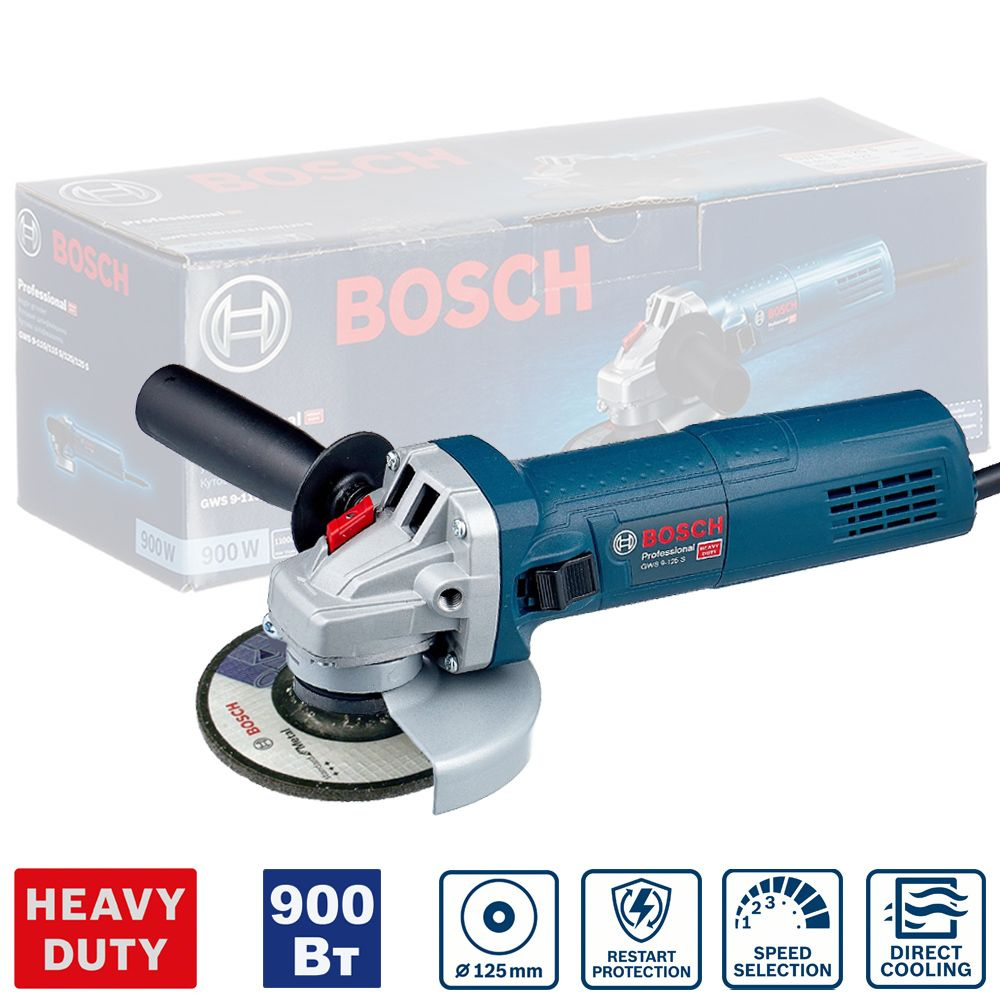 Угловая шлифмашина GWS 9-125 S Professional BOSCH (0601396102)