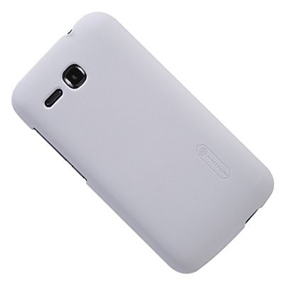 Чехол для Huawei Ascend Y600 задняя крышка пластик ребристый Nillkin <белый> #1