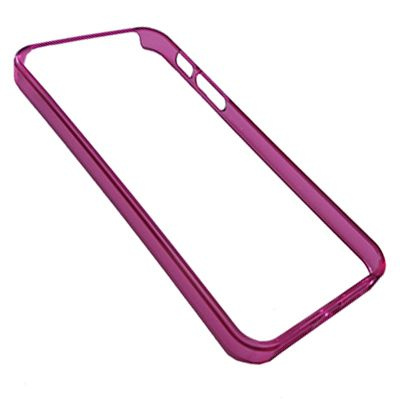 Чехол для iPhone 5/5s бампер пластиковый <сиреневый> #1