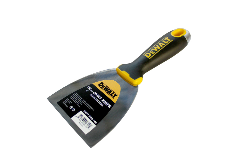 Шпатель с металлическим наконечником DeWalt, нержавеющая сталь, двухкомпонентная ручка, 100 мм #1