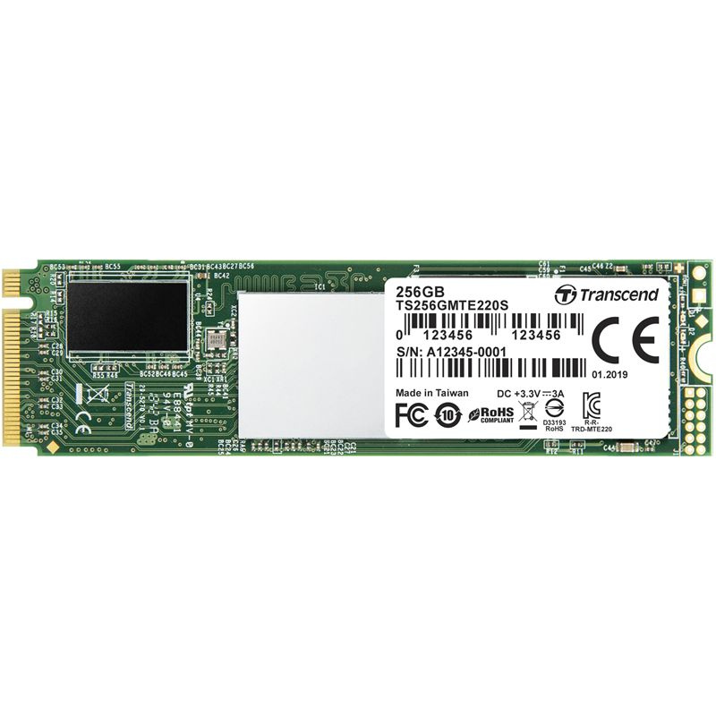 256 ГБ Внутренний SSD-диск Transcend TLC 3D NAND 2280 MTE220S