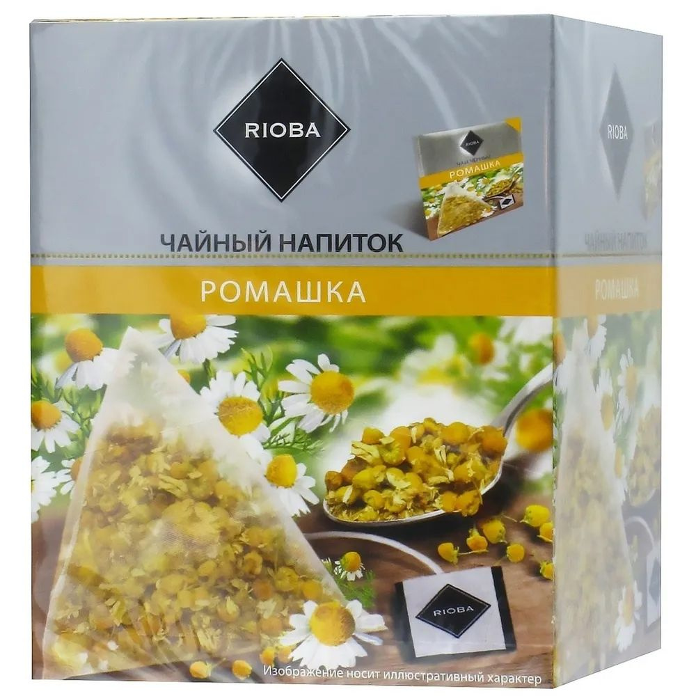 Чайный напиток Ромашка RIOBA в пакетиках, 14 шт. по 1,5 г. #1