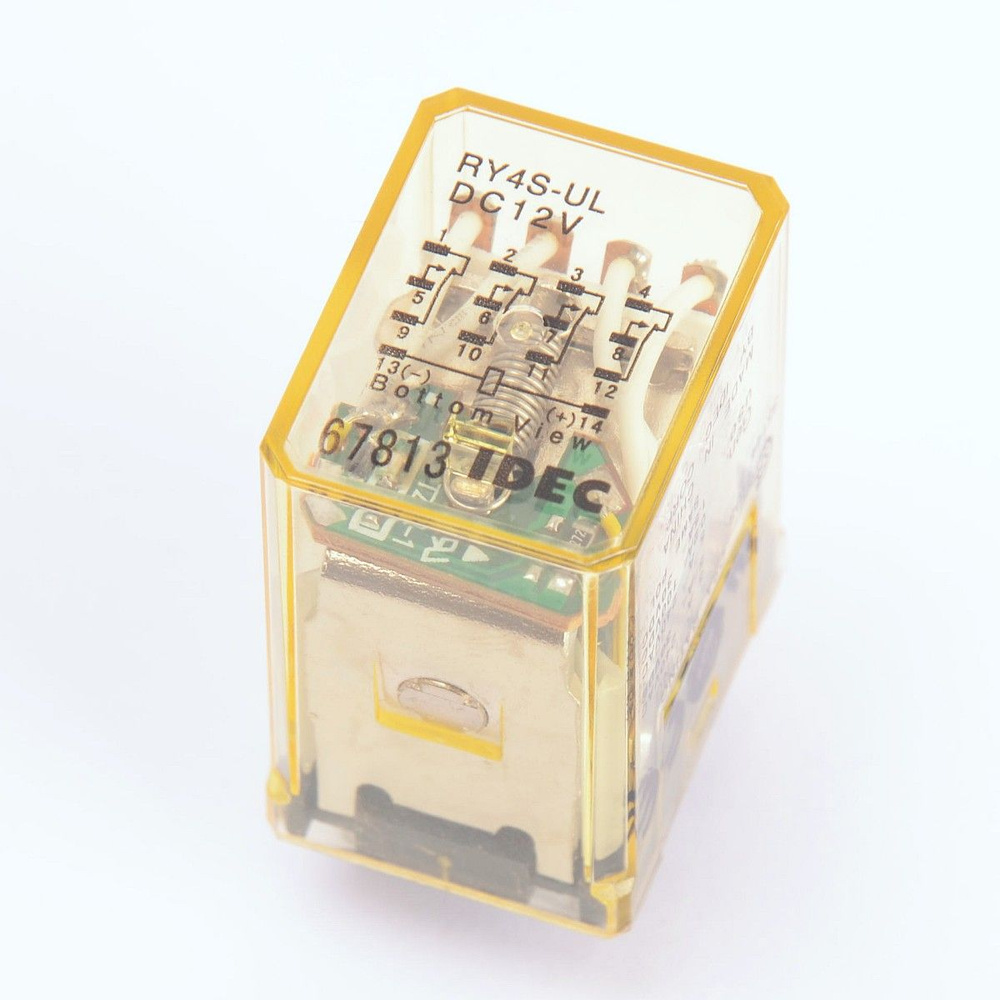 Реле электромагнитное IDEC RY4S-UL DC12V (015440) #1