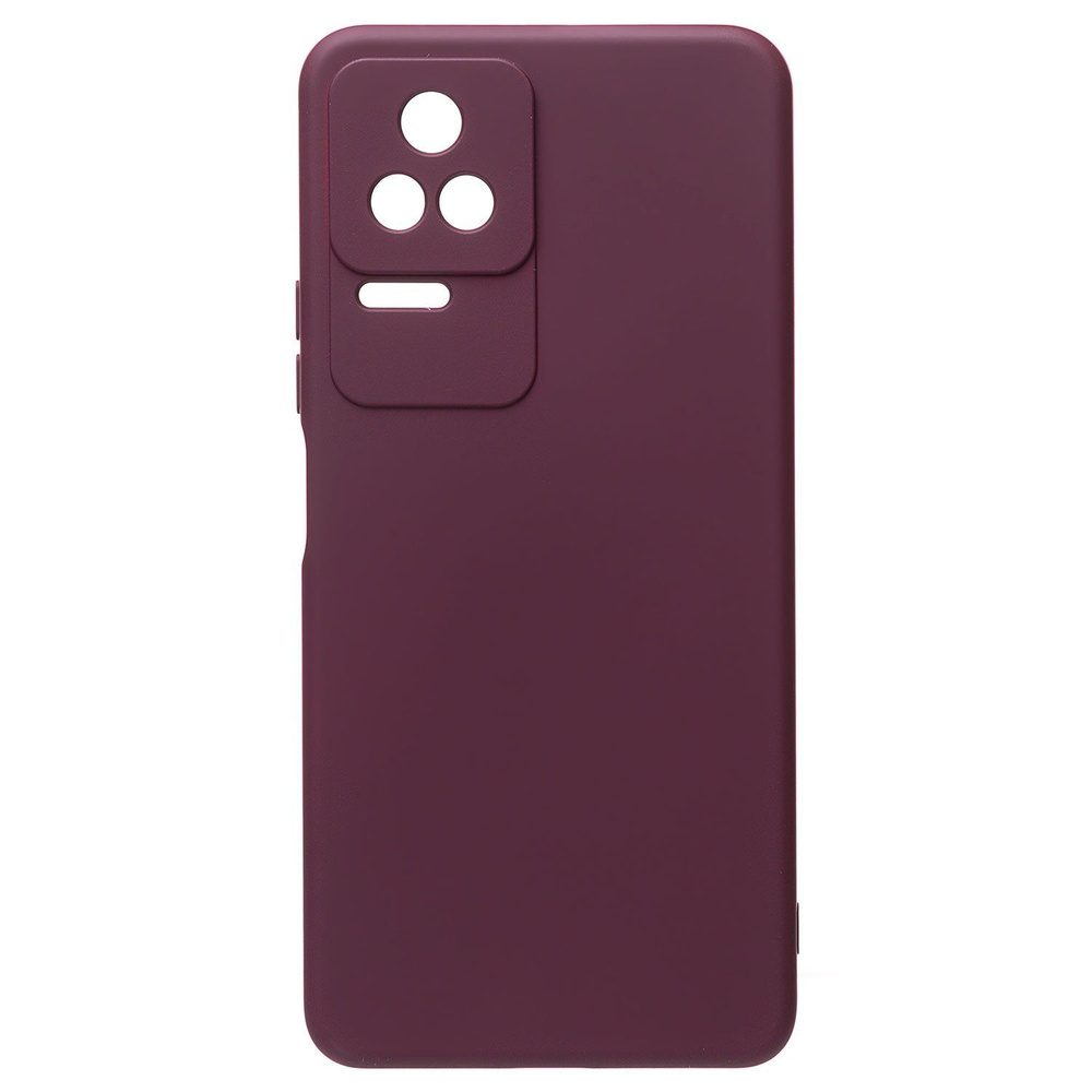 Чехол для Xiaomi Poco F4 силиконовый Soft Touch 2 с закрытой камерой <бордовый> #1