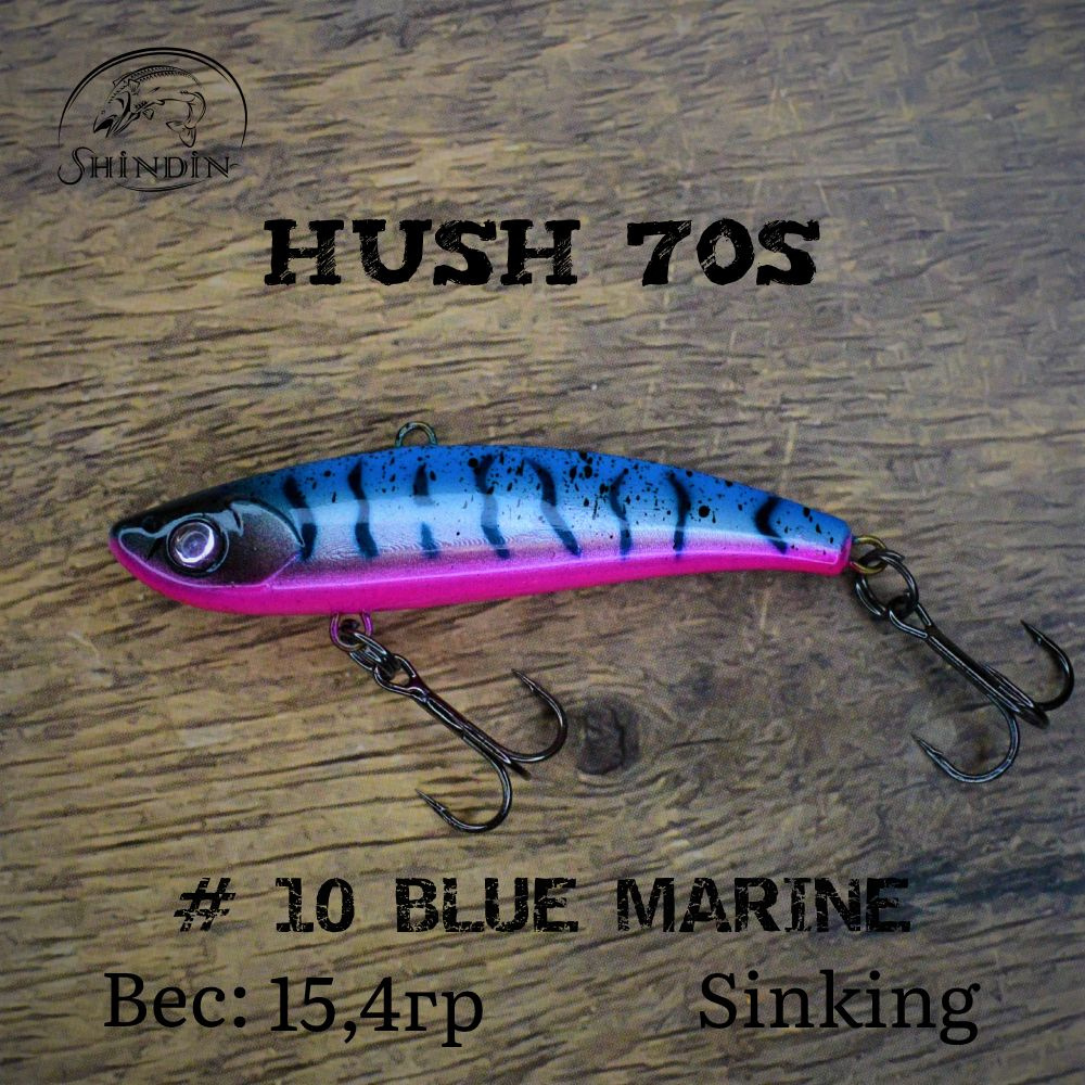 Воблер SHINDIN Hush 70S #10 Blue Marine #1