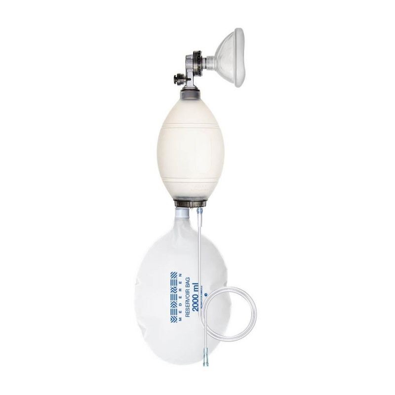 Мешок Амбу, взрослый, силикон, с маской Раз 4(M) многор Mederen ...