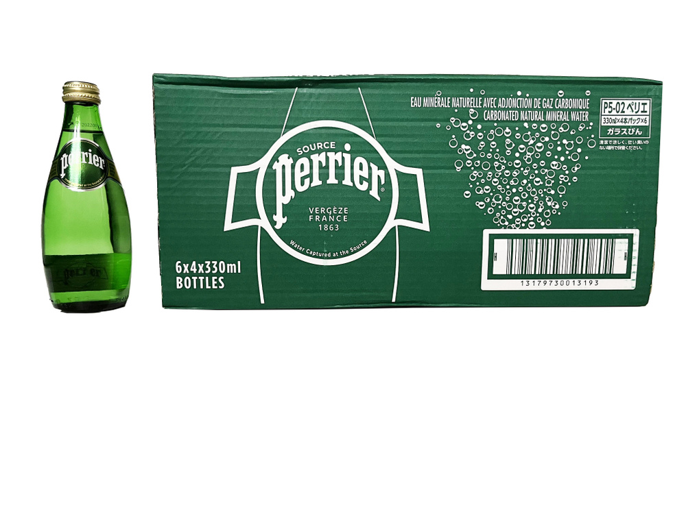 Вода Perrier 0,33 л x 24 шт газированная, минеральная - купить с ...