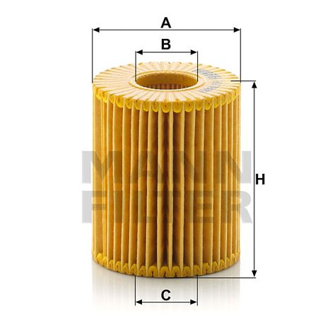 Масляный фильтр MANN-FILTER HU7009Z для LEXUS, TOYOTA #1