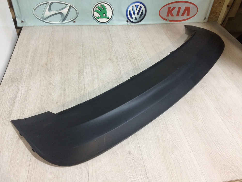 Спойлер юбка заднего бампера Шкода Рапид Skoda Rapid 12-20 купить по ...