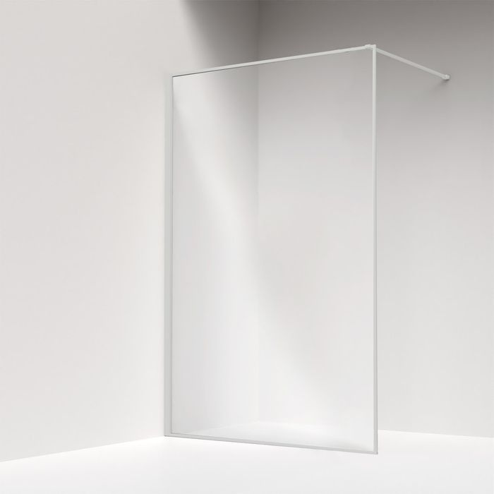 Душевая перегородка Walk In от IDDIS, 100x195 см, матовый белый, закаленное стекло 8 мм., Slide, SLI8WS0i23 #1