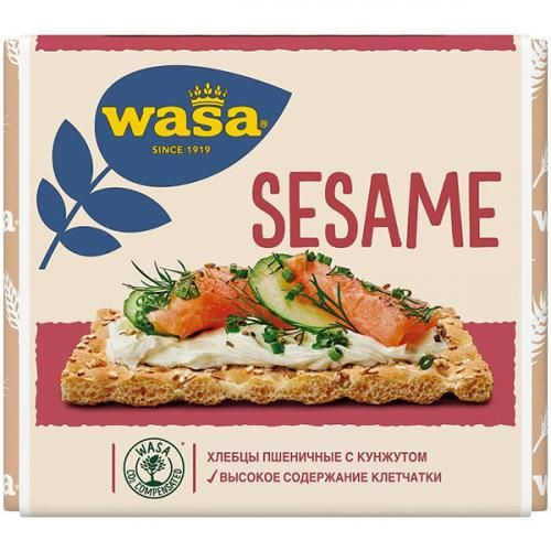 Wasa Хлебцы пшеничные Sesame с кунжутом, 200 г #1