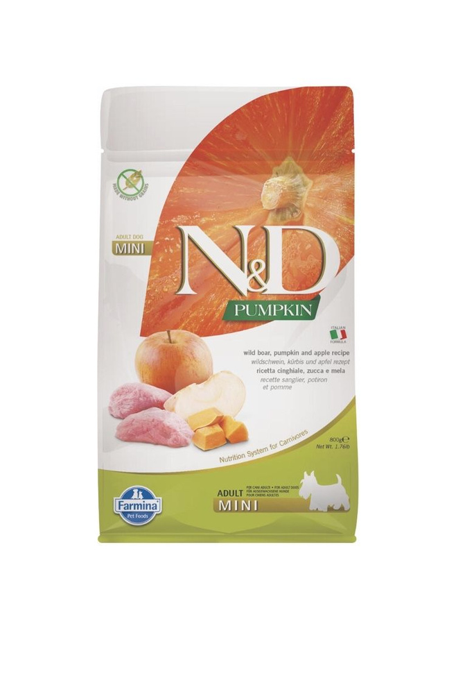 Farmina N&D PUMPKIN сухой корм для собак мелких пород, с кабаном ...