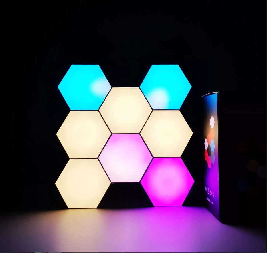 Hexagonal on sale led lights