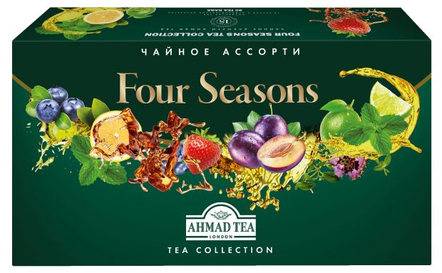 Набор черного и зеленого чая AHMAD TEA Four Seasons 15 вкусов, 90пак  #1