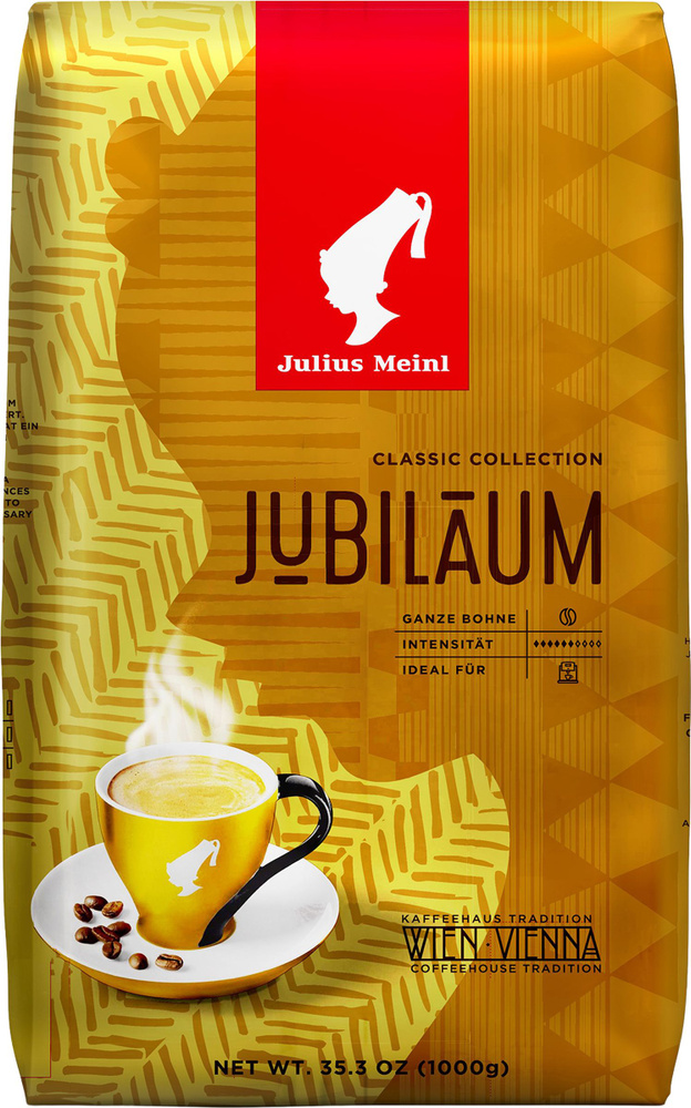 Кофе зерновой натуральный жареный JULIUS MEINL Юбилейный, Италия, 1000 ...