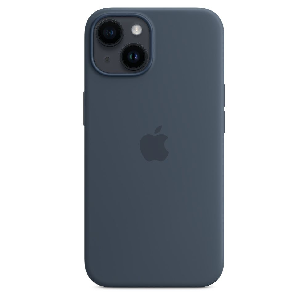 Чехол силиконовый МagSafe для iPhone 14 Plus / На Айфон 14 Плюс / Silicone  Case with MagSafe - Storm Blue / Синий - купить с доставкой по выгодным  ценам в интернет-магазине OZON (843657895)