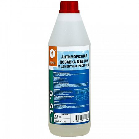 Антиморозная добавка в бетон  "APIS -15 С", бутылка 1,2 кг #1