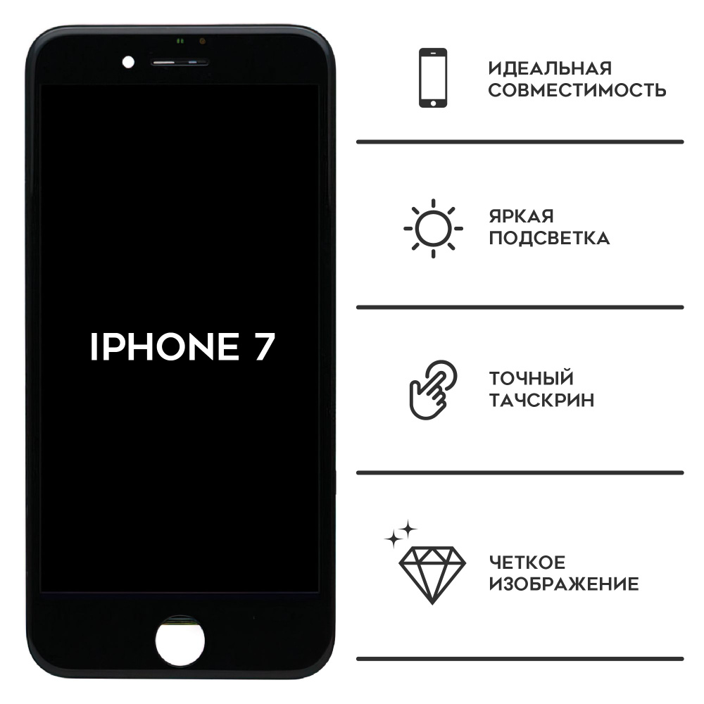 Запчасть для мобильного устройства UTC iPhone 7 - купить по выгодным ценам в  интернет-магазине OZON (639450960)