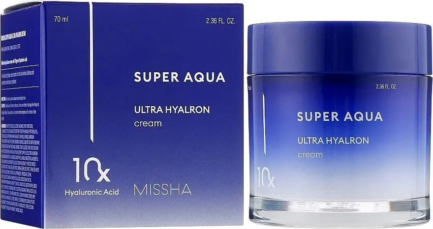 Missha Увлажняющий крем для лица Super Aqua Ultra Hyalron Cream, 70 мл #1