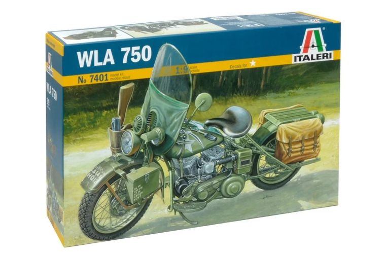 Сборная модель Italeri 7401ИТ Мотоцикл US Army WWII Motorcycle #1