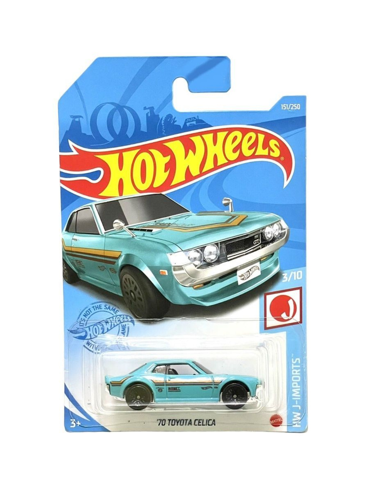 GTC09 Машинка металлическая игрушка Hot Wheels коллекционная модель 70 TOYOTA CELICA бирюзовый  #1