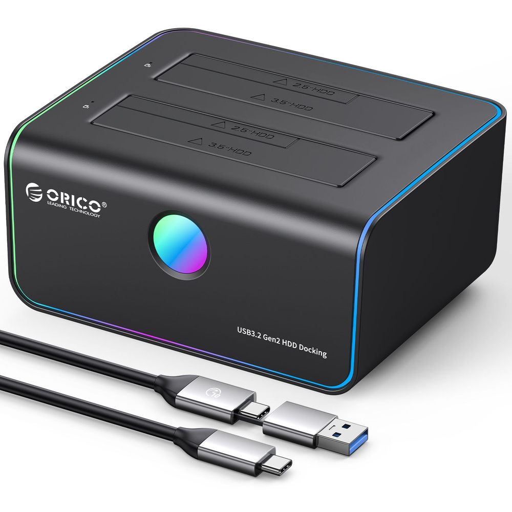 Док-станция для жестких дисков ORICO 8828C3 Жесткий диск SATA, USB-C 6 ...