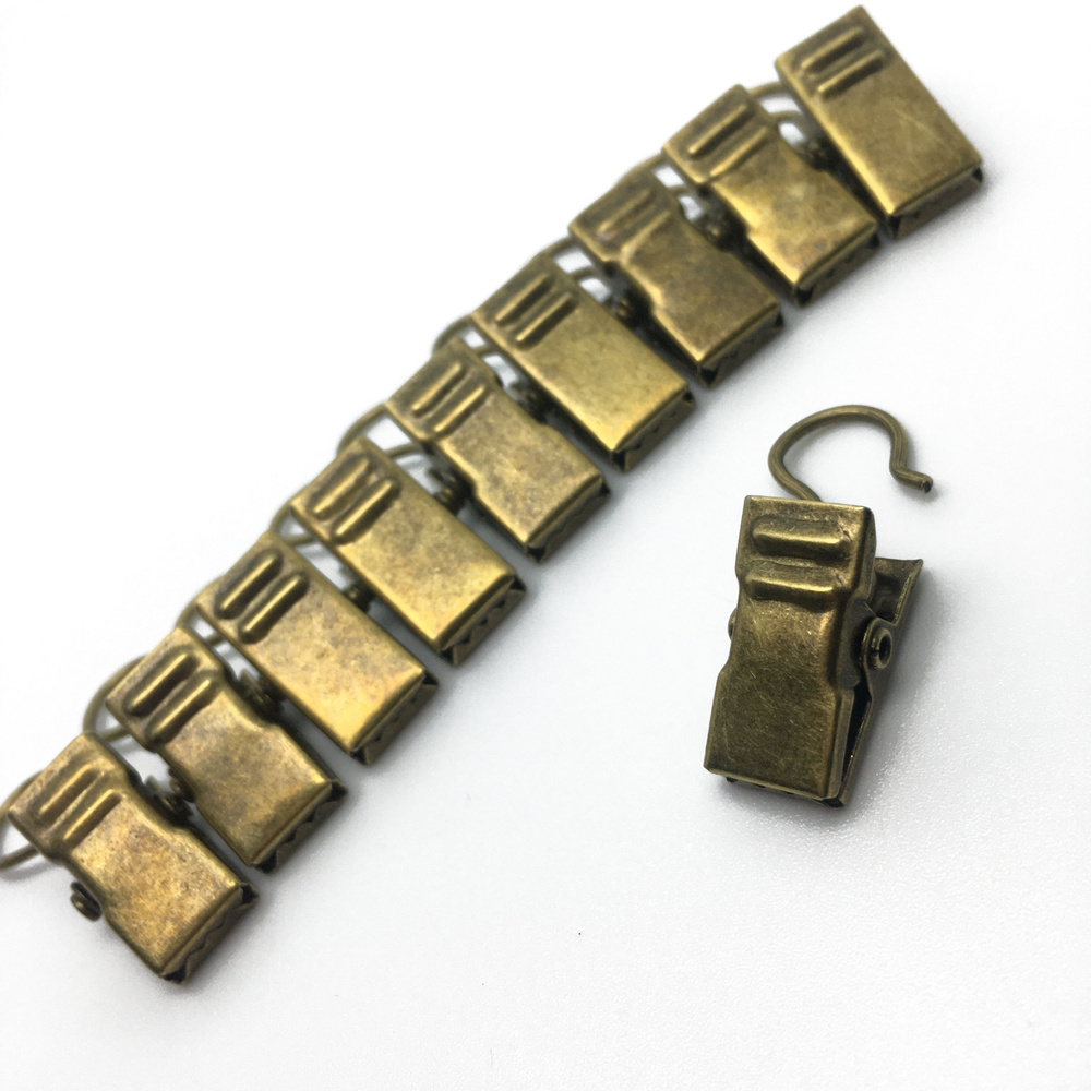 Зажимы для штор металлические (20 шт.) Антик купить по низкой цене с ...