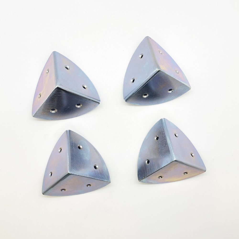 Уголок-оковка 50х50х50 оцинкованный (4 шт), оковка угловая, фурнитура ...