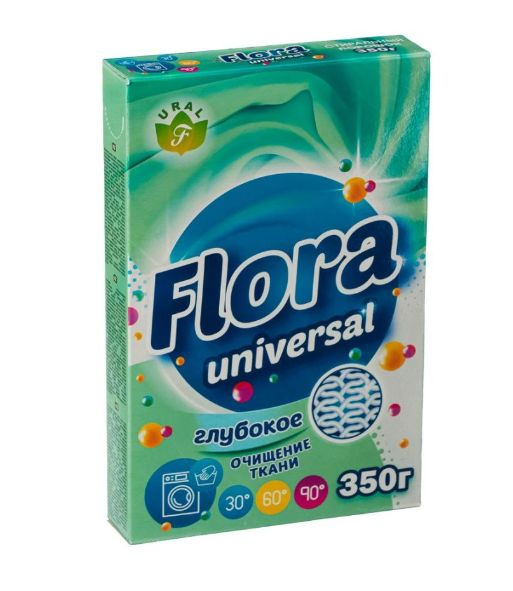 Flora Стиральный порошок 350 г Для белых тканей, Для деликатных тканей  #1