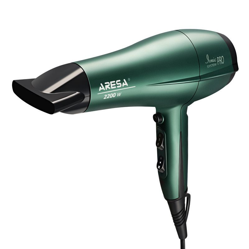ARESA Фен для волос AR-3218 2200 Вт, скоростей 2, кол-во насадок 1, зеленый  #1