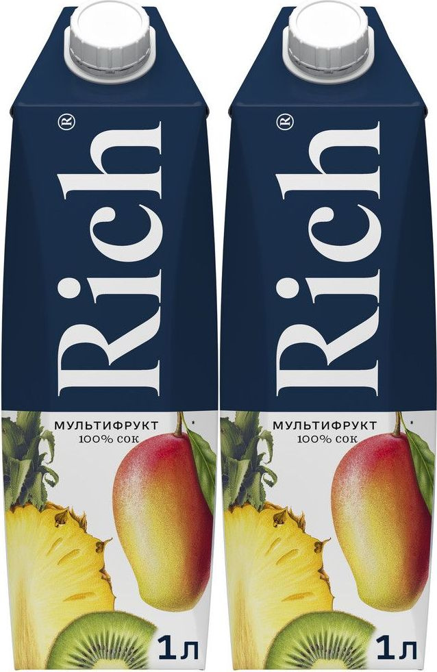 Сок Rich мультифрукт восстановленный, комплект: 2 упаковки по 1 л  #1