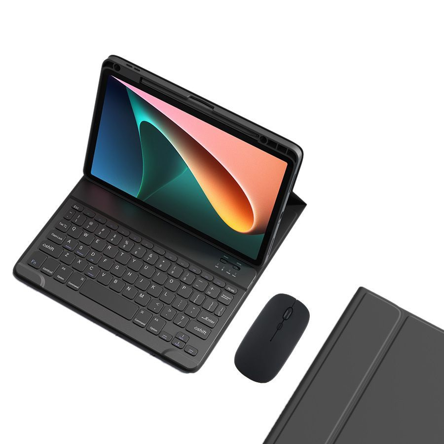 Чехол-клавиатура для Xiaomi pad 5/pad 5 Pro 11дюймов с Bluetooth  клавиатурой и мышью с выгравированной раскладкой русского алфавита - купить  с доставкой по выгодным ценам в интернет-магазине OZON (967777243)