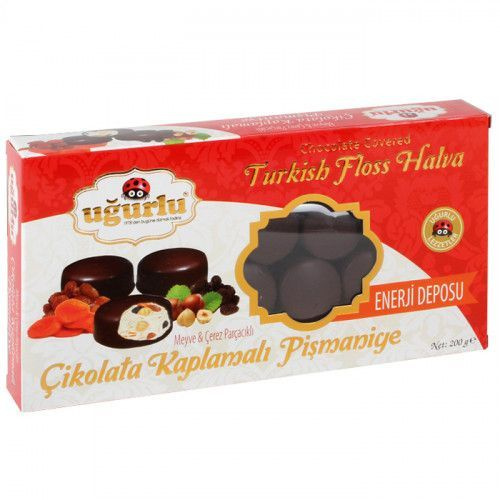 Пишмание в шоколаде с фундуокм, изюмом и курагой, 200 гр Enerji  #1