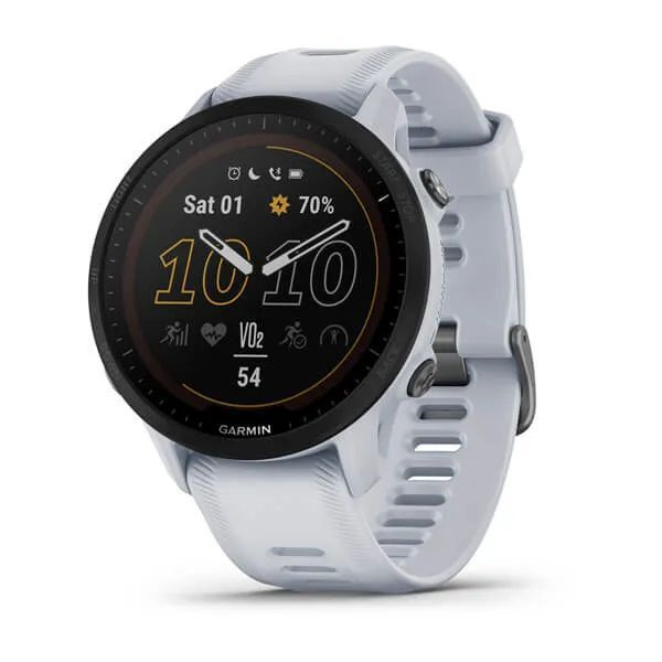 Умные часы Garmin Forerunner 955 Solar с белым ремешком (010-02638-21) #1