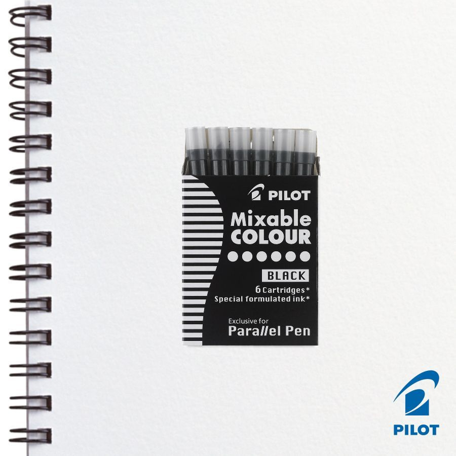 Чернильный картридж Pilot Parallel Pen черный (6 штук в упаковке) IC-P3-S6 (B)  #1