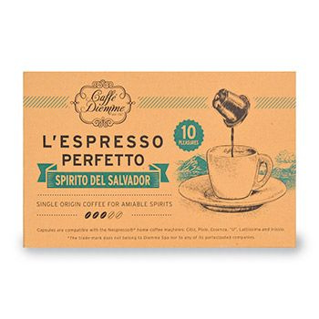 Кофе в капсулах L'espresso Perfetto Spirito Del Salvador, Diemme, 56 г, Италия 1шт  #1