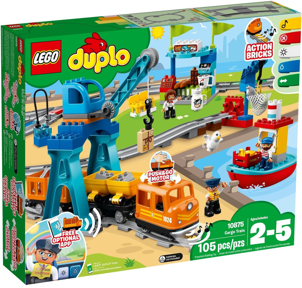 Конструктор Lego 10875 Duplo Грузовой поезд #1