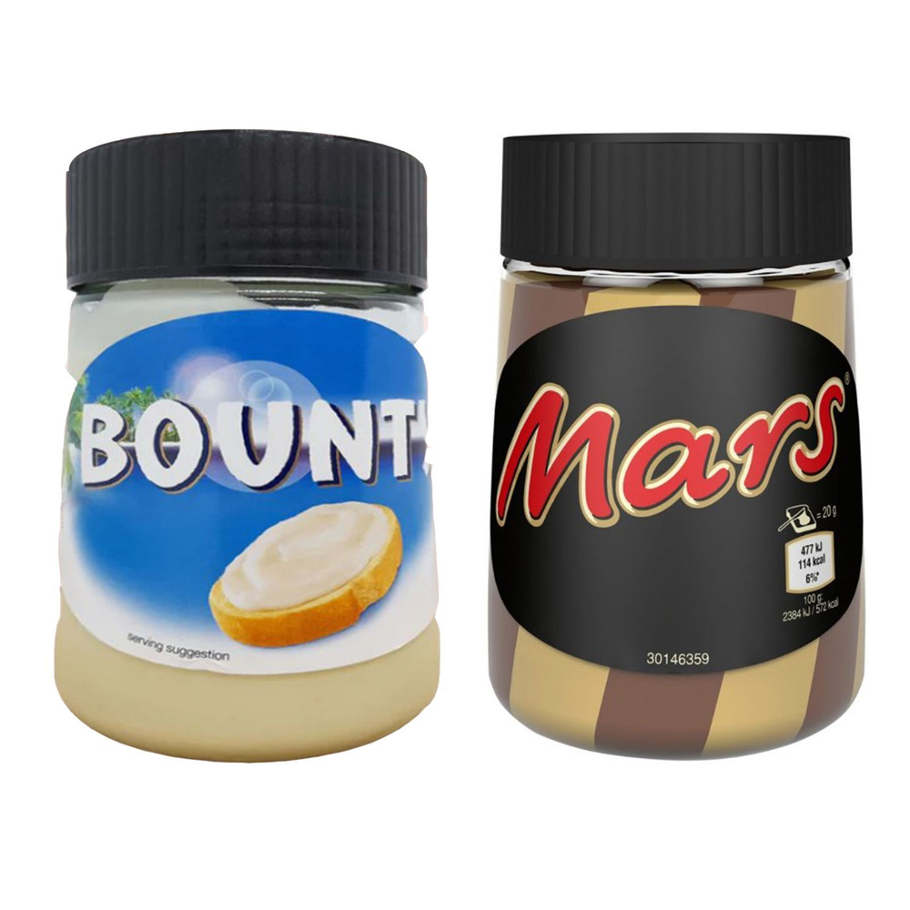 Ассорти шоколадная паста Bounty, Mars Duo, 2 шт. по 350 гр. Нидерланды  #1