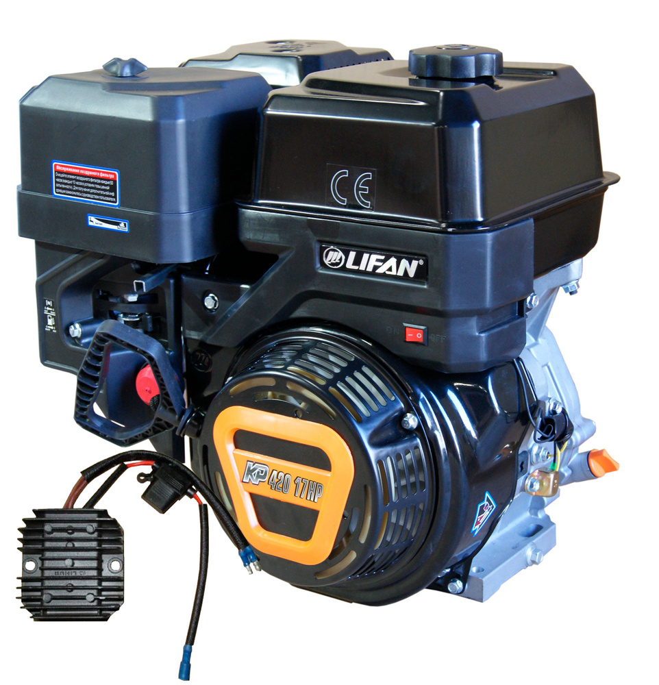 Бензиновый двигатель LIFAN KP420-R 3А (190F-T-R 3А) (17 л.с., 4-хтактный)  #1