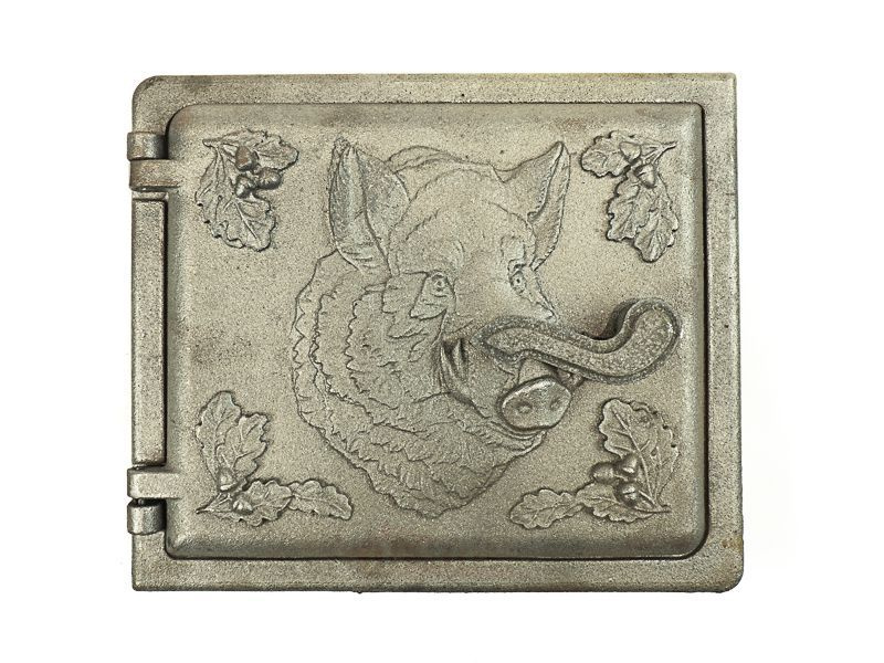 Дверка топочная чугунная печная ДТ-3 "Кабан" 250х210 мм - купить с ...