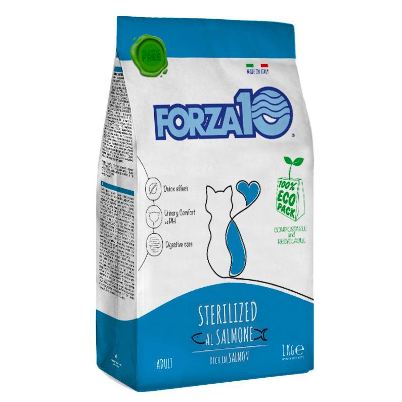 Корм сухой Forza 10 Maintenance Sterilized Salmone 350 гр для взрослых стерилизованных кошек с океаническим #1