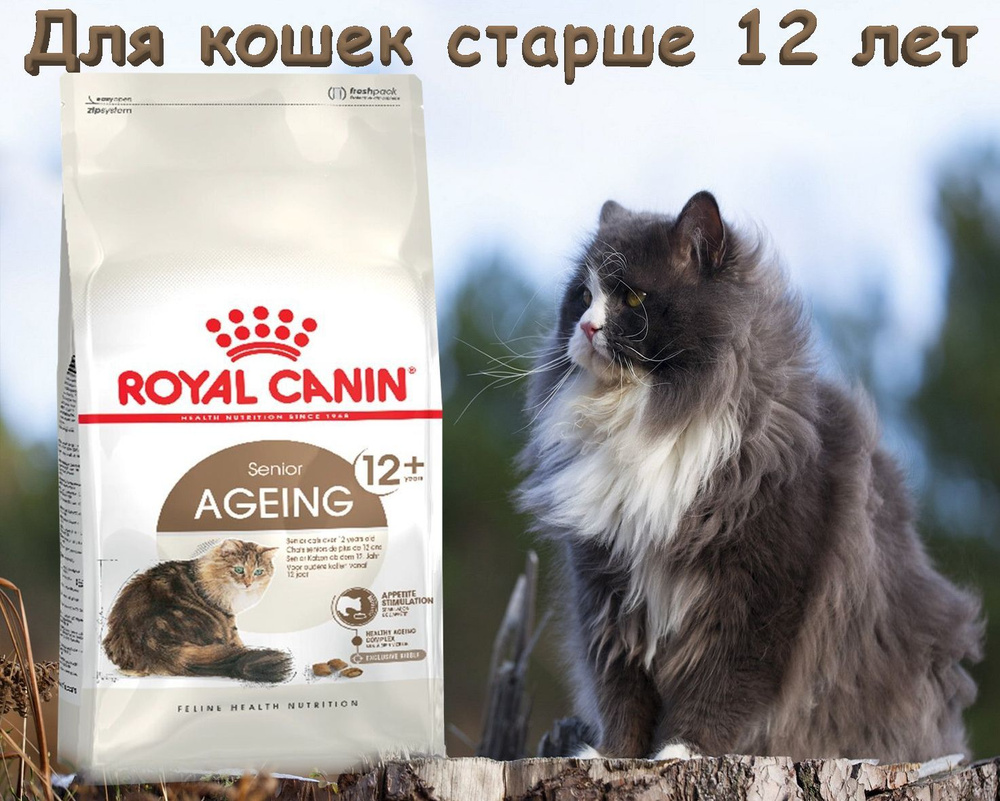 Корм сухой Royal Canin Ageing 12+ для стареющих кошек 4 кг - купить с ...