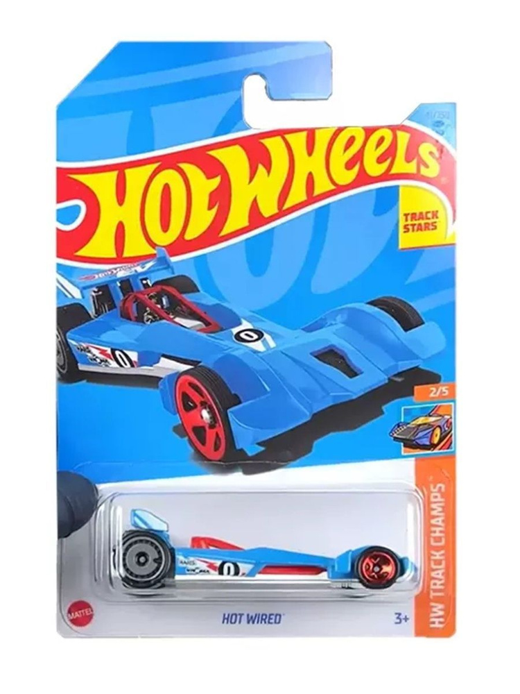 HKH66 Машинка металлическая игрушка Hot Wheels коллекционная модель HOT WIRED голубой  #1