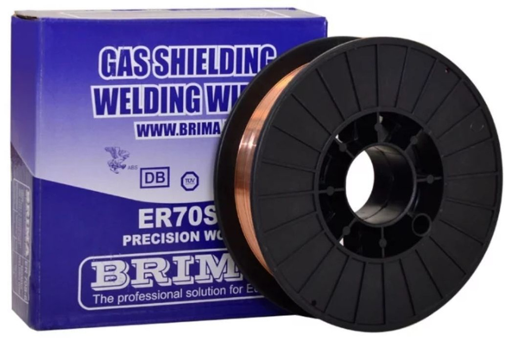 Проволока сварочная BRIMA ER-70S-6 СВ-08Г2С-0 Ф0,8 (W5кг) в катушках ...