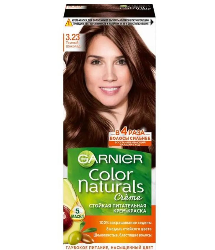 Garnier Краска для волос Color Naturals 3.23 Темный шоколад, 112 мл ...