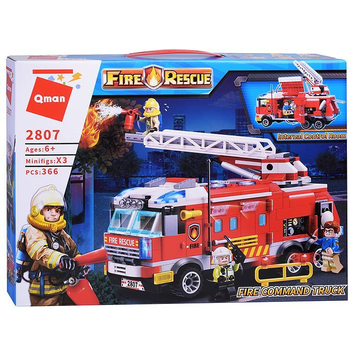 Конструктор Пожарная машина Fire Rescue Qman 2807/Qman - купить с ...