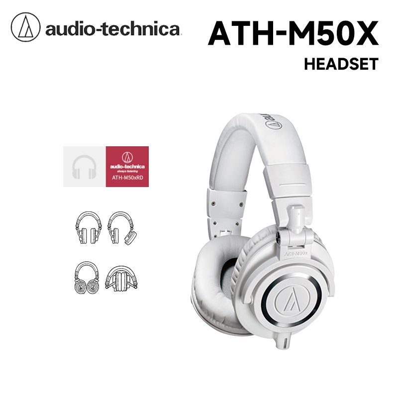 audio−technica ATH-M50X WHITE - ヘッドホン
