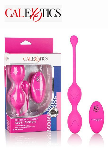 California Exotic Novelties Вагинальные шарики с пультом ДУ Dual Motor Kegel System (11.5 см х 3.3 см) #1