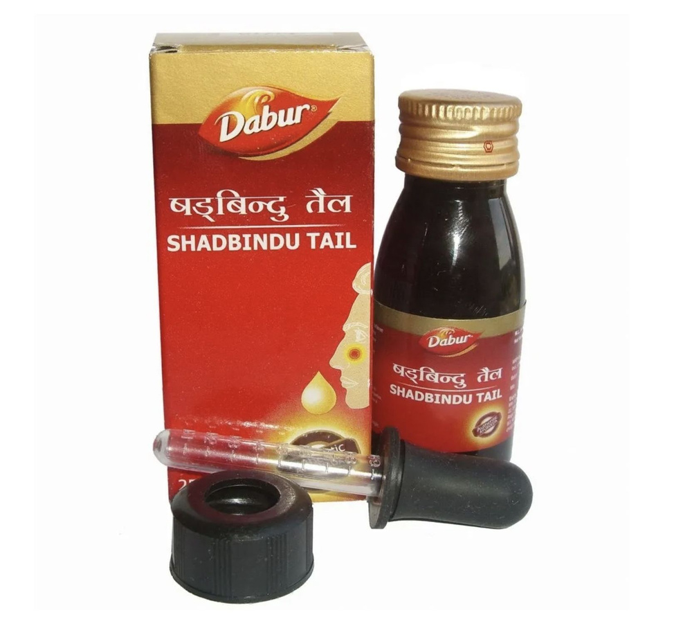 Шадбинду Таил Дабур / Shadbindu Tail Dabur масляные капли в нос, от ...