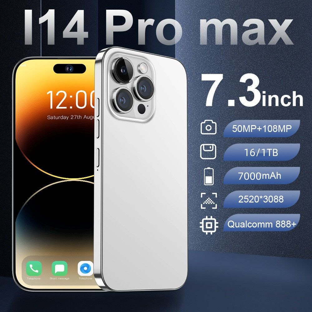 Смартфон I14 Pro Max BS Русский Android Google Play Store 16/1ТБ 4G 5G Телефон  Android - купить по выгодной цене в интернет-магазине OZON (1146402494)